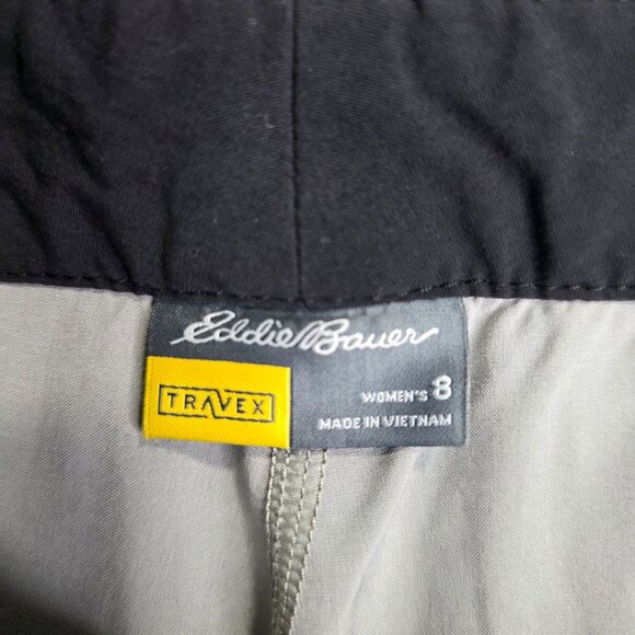 Womens Eddie Bauer Black Travex Skort w/ Built In Shorts Nylon Blend Size 8 - Picture 3 of 9